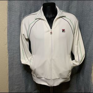 White Fila Zip Jacket